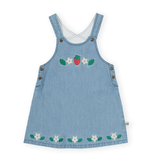 Wild Strawberry Pinafore Kids Dress