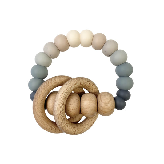 RAINBOW Rattle Teether Granite