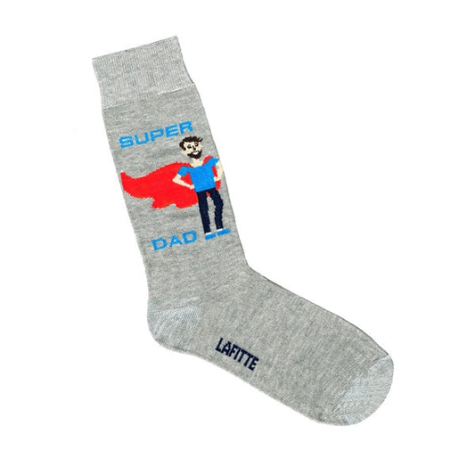 Super Dad Grey Socks