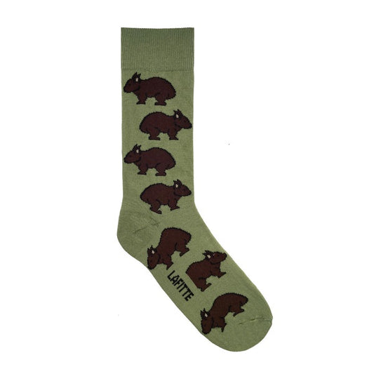 Wombat Green Socks