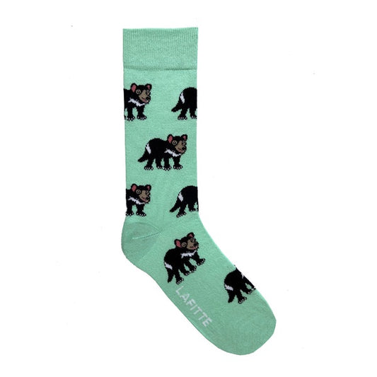 Tasmanian Devil Mint Socks