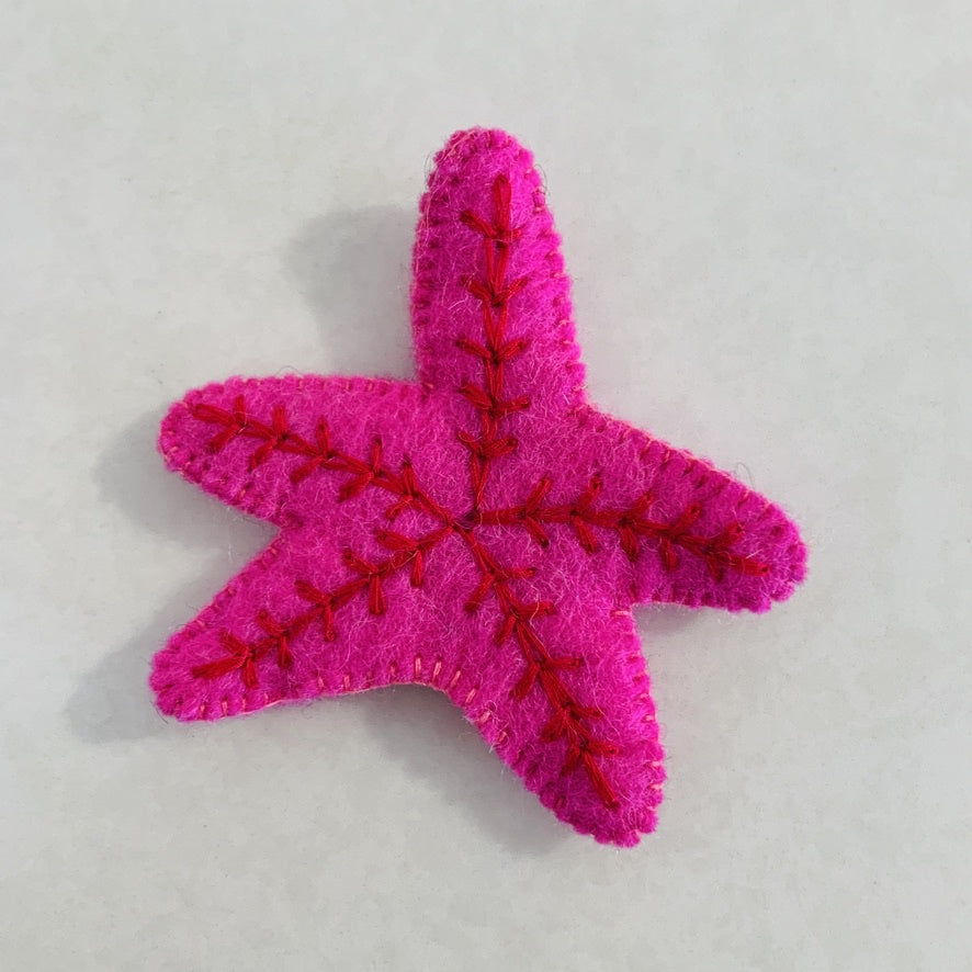 Wool Finger Puppet Starfish