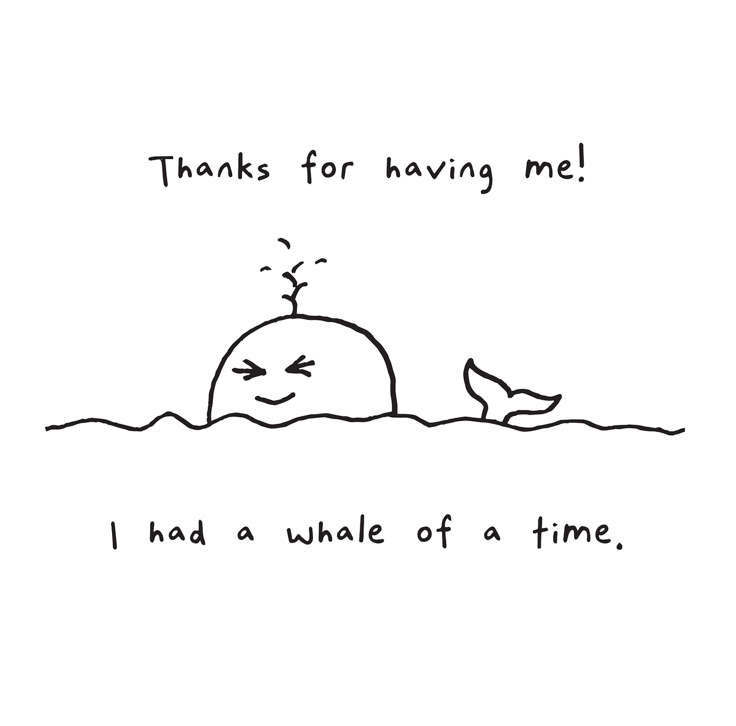 Whale of a Time Greeting Card