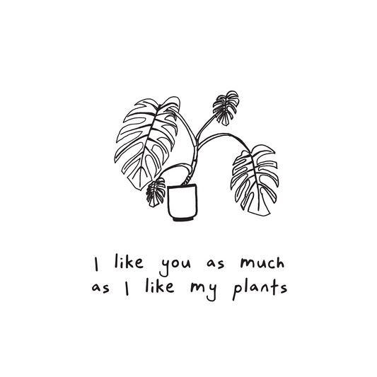 Like Plants Greeting Card