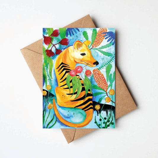 Tigress Thylacine Greeting Card