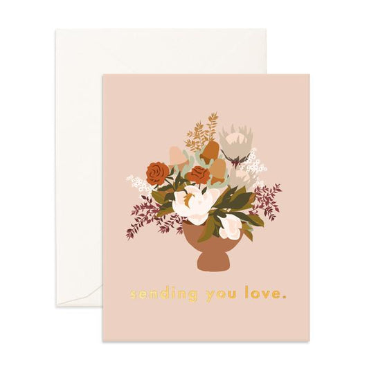 Sending Love Still Life Greeting Card