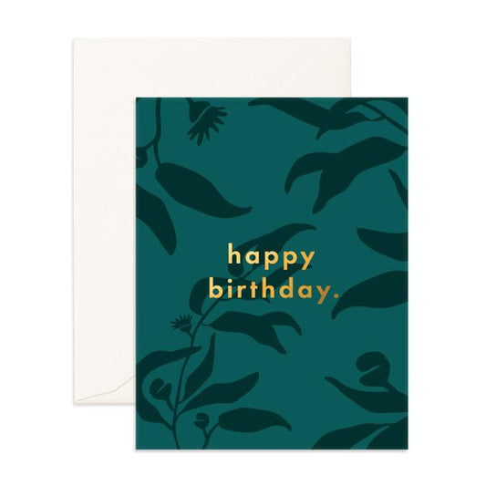 Happy Birthday Eucalypt Greeting Card