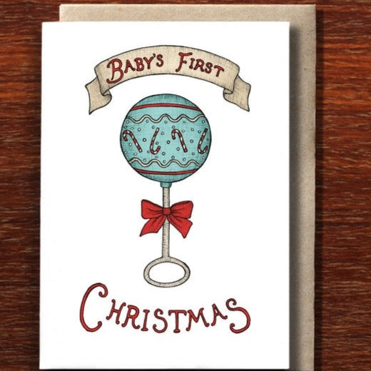 Baby's First Christmas Greeting Card
