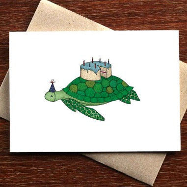 Birthday Turtle Greeting Card