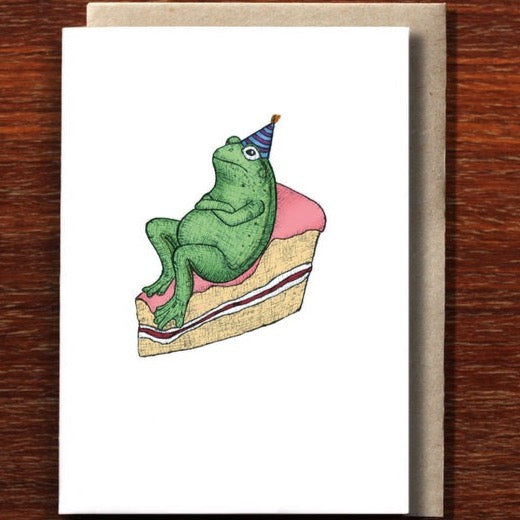 Birthday Frog Greeting Card