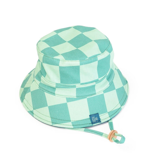 Blue & Mint Reversible Mini Bucket Hat
