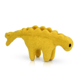 Mini Felt Stegosaurus Yellow