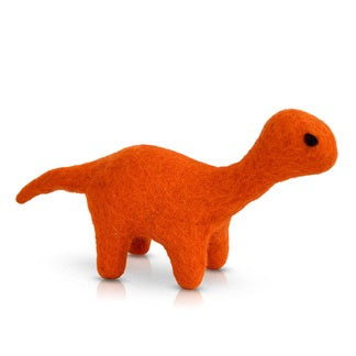 Mini Felt Dinosaur Orange