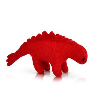 Mini Felt Stegosaurus Red