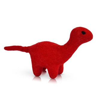 Mini Felt Dinosaur Red