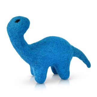 Mini Felt Brontosaurus Blue