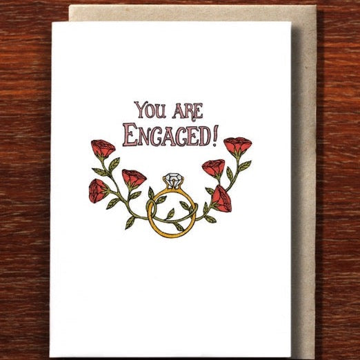 Engagement Florals Greeting Card