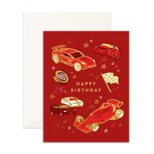 Birthday Cars Greeting Card
