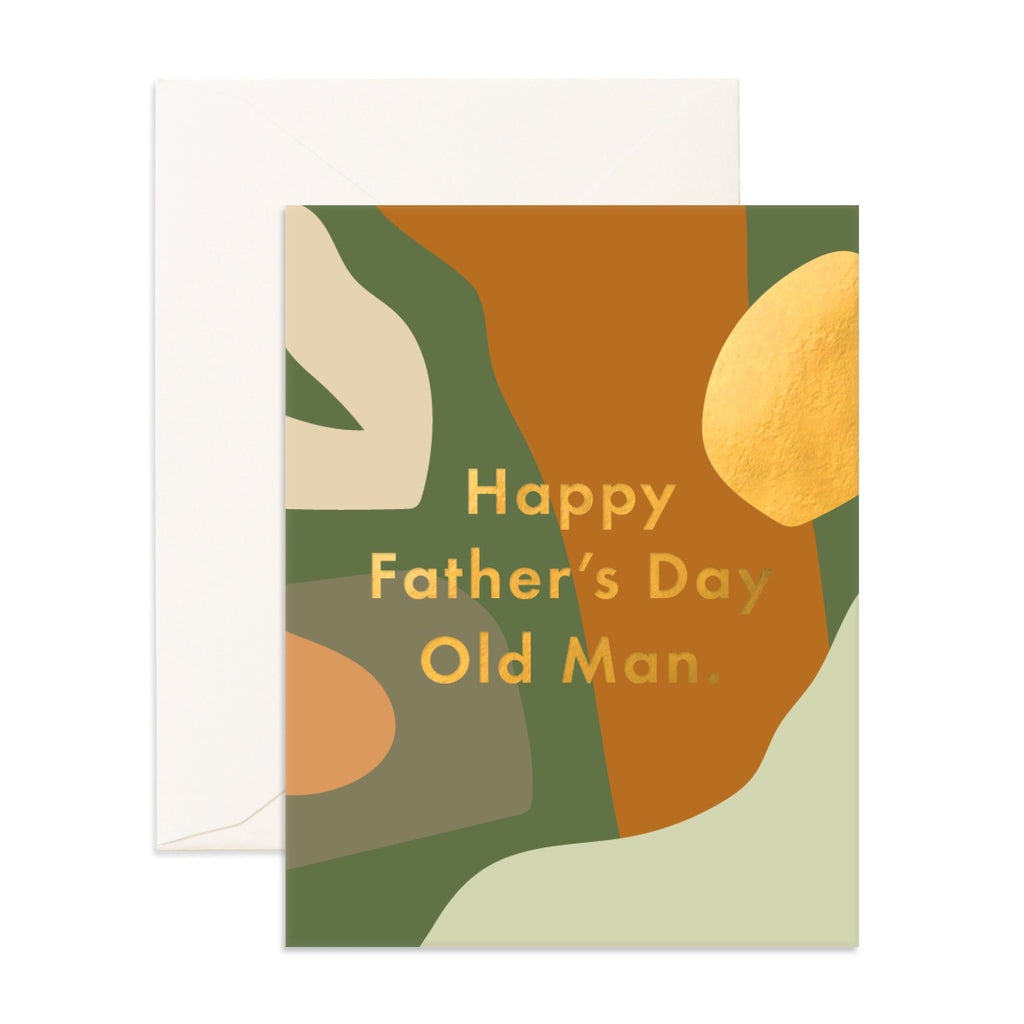 Father's Day Old Man Greeting Card