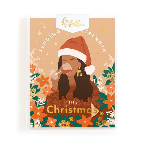 Sending Strength Christmas Greeting Card - Boxed Set of 8
