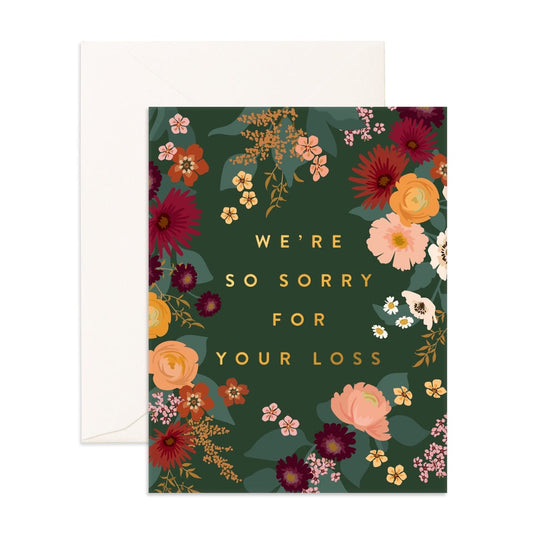 Sorry For Your Loss Forest Greeting Card