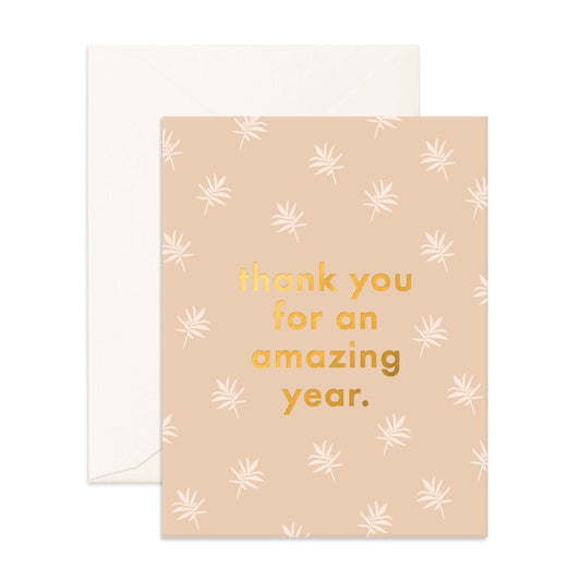 Thank You Amazing Year Greeting Card