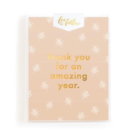 Thank You Amazing Year Greeting Card - Boxed Set of 8