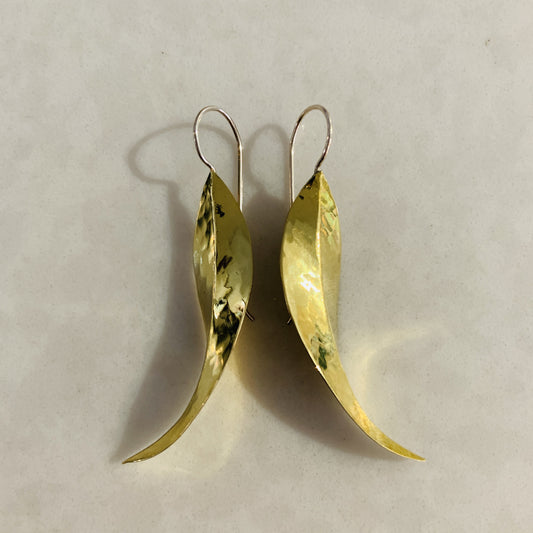 Eucalyptus Brass Earrings