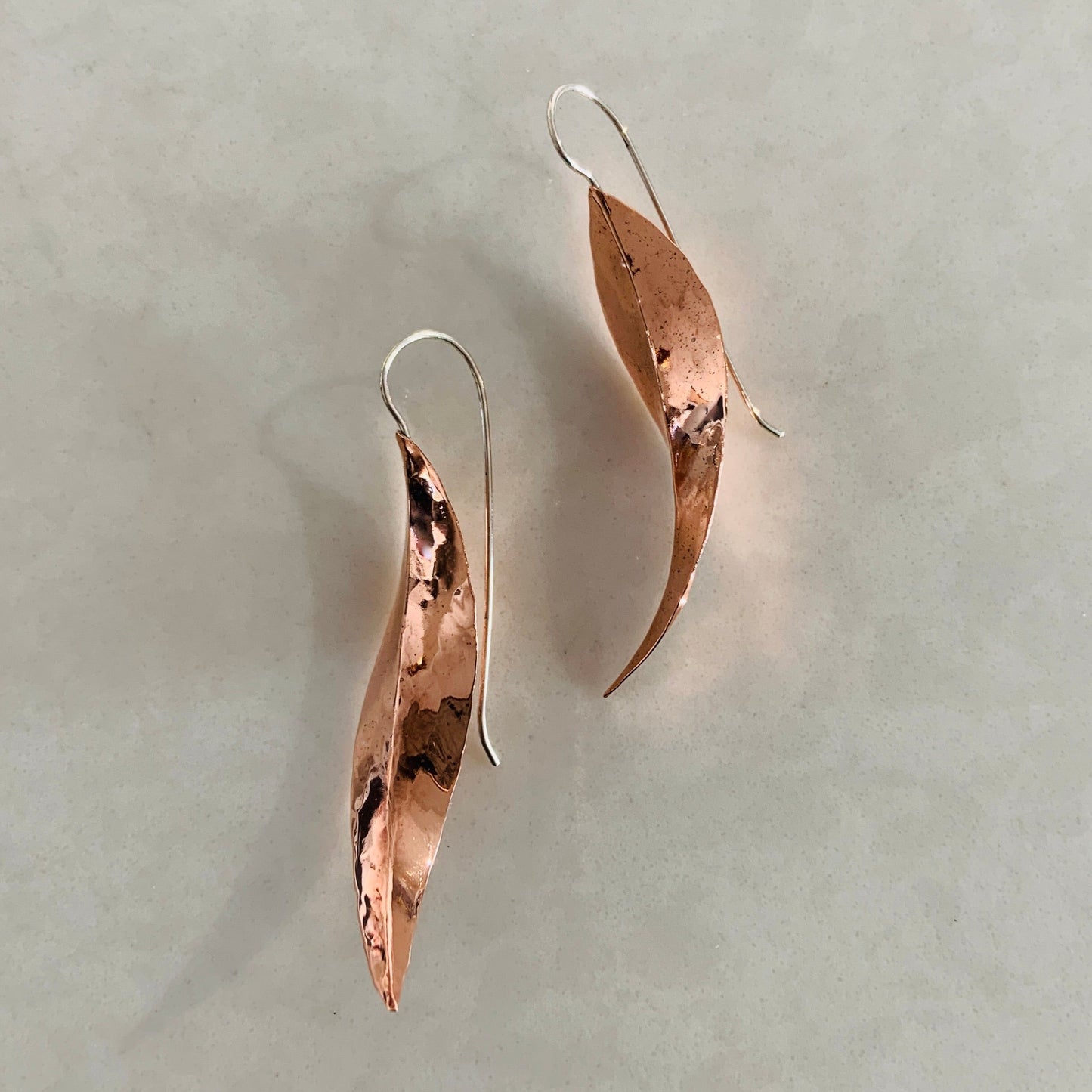 Eucalyptus Copper Earrings