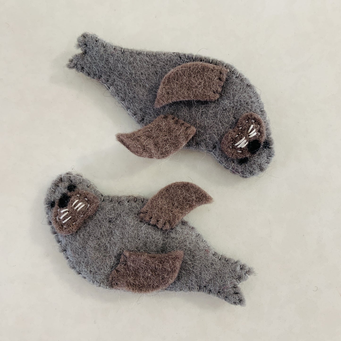 Wool Finger Puppet Fur Seal