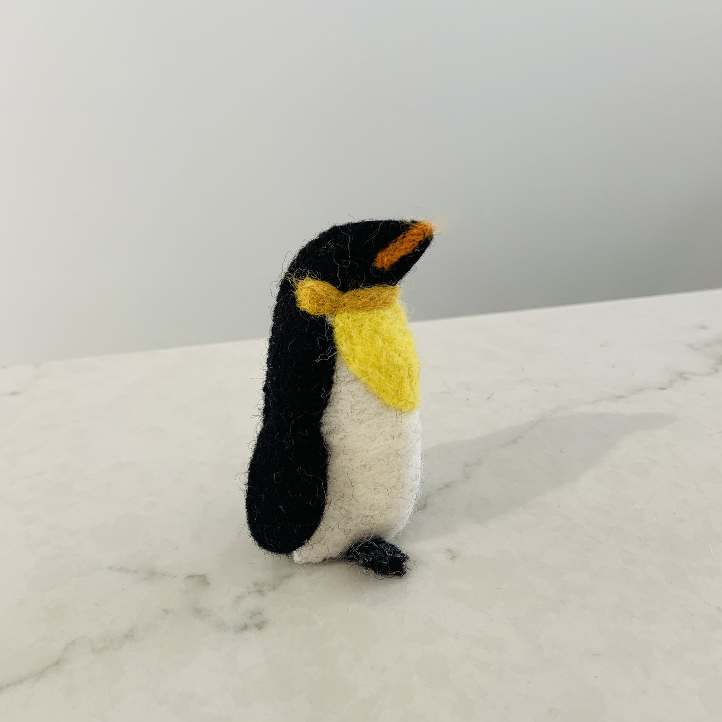 Emperor Penguin Wool Finger Puppet