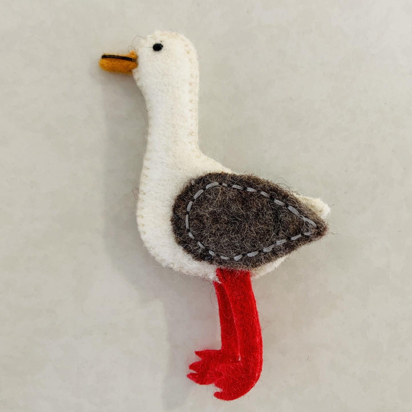 Wool Finger Puppet Seagull