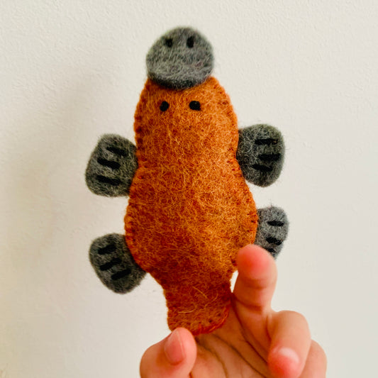 Wool Finger Puppet Platypus