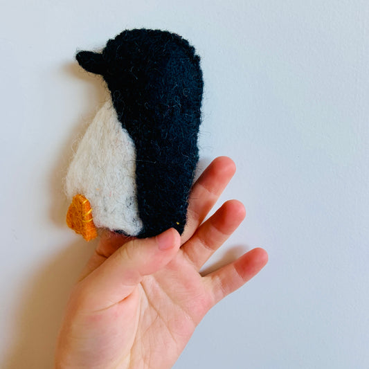 Wool Finger Puppet Fairy Penguin