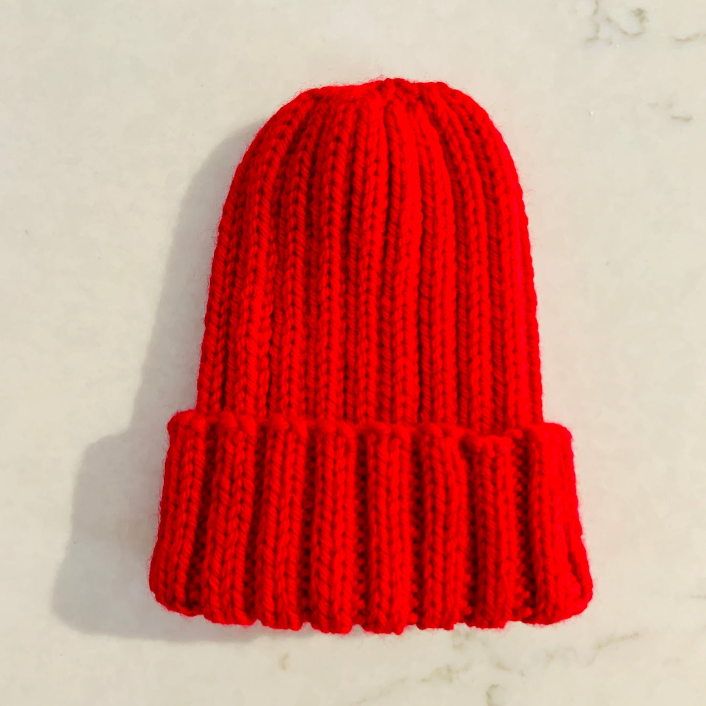 Wool Baby Beanie - Red