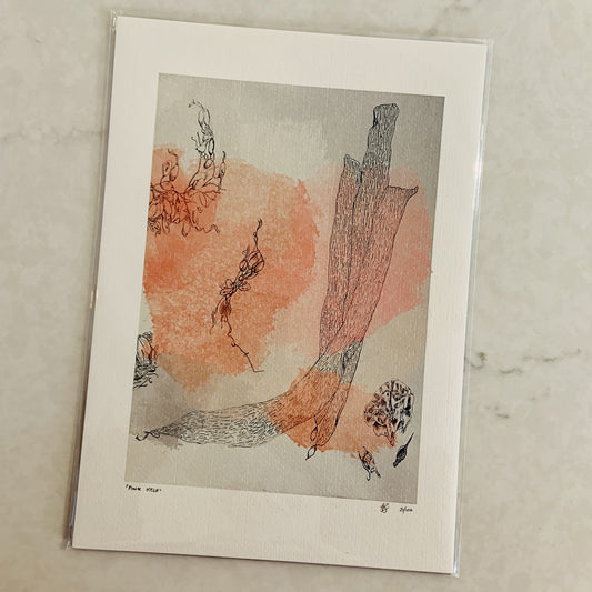 Pink Kelp Art Print