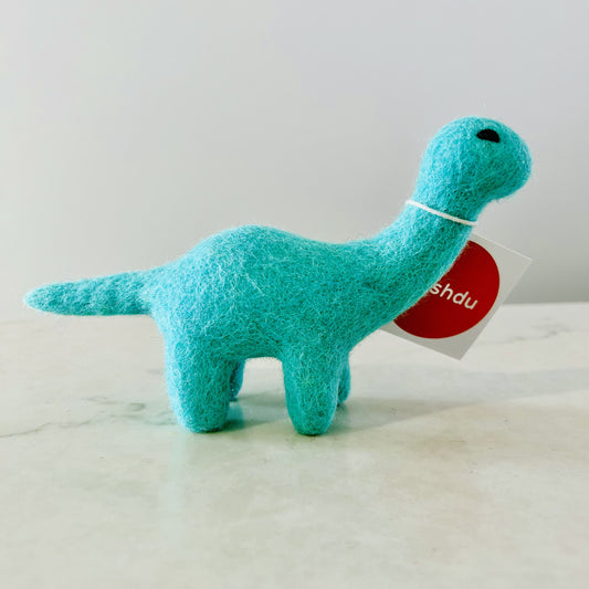 Mini Felt Dinosaur Turquoise