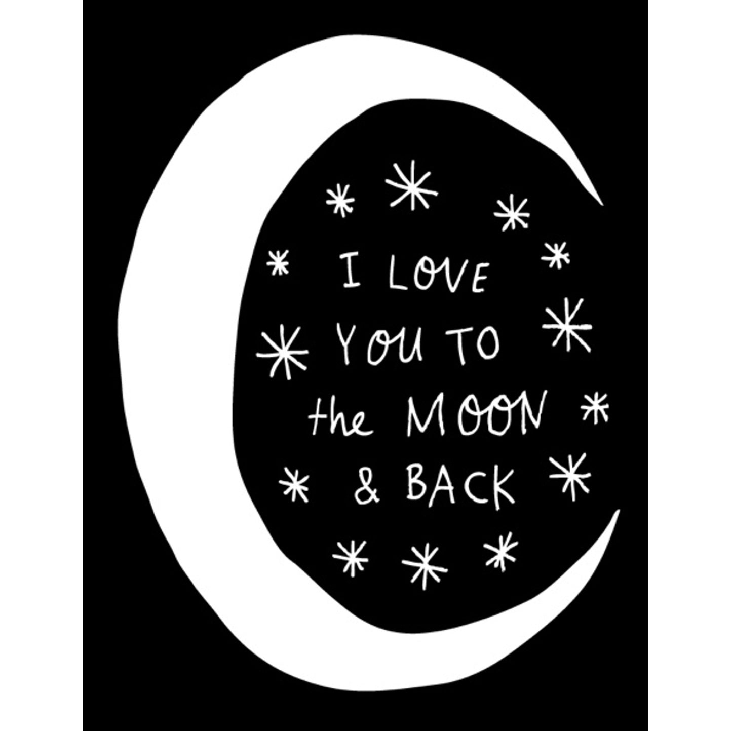The Moon & Back Greeting Card