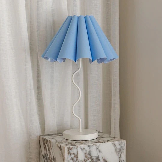 Cora Table Lamp Blue/White