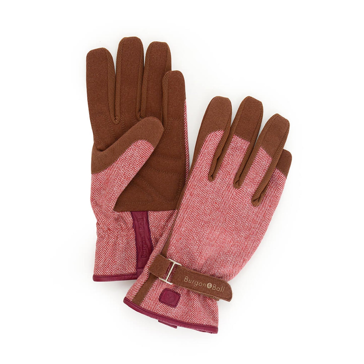 Women's Gardening Gloves - Red Tweed