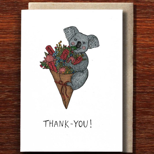Thanks Koala Greeting Card