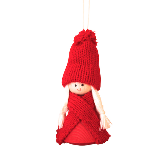 Santa Girl Hanging Ornament