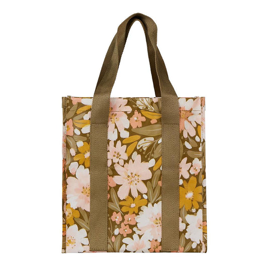 Market Bag Khaki Floral
