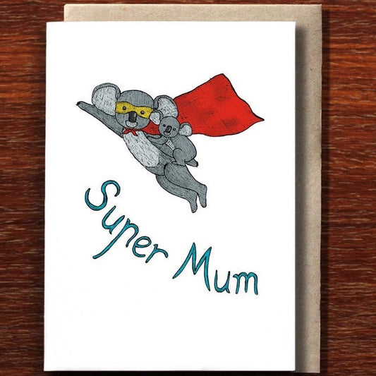 Super Mum Greeting Card