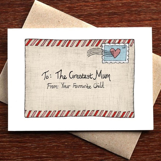 Letter for Mum Greeting Card