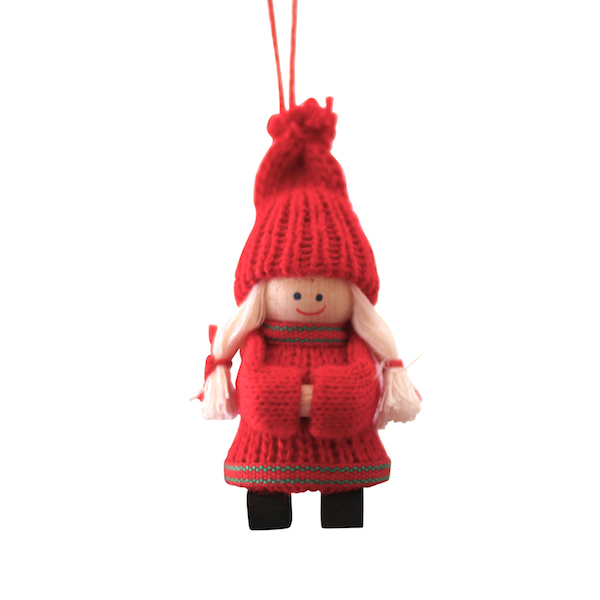 Christmas Girl Hanging Ornament