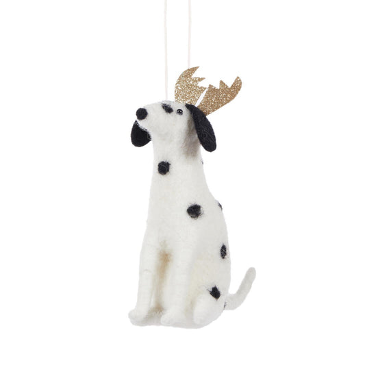 Wool Dalmatian With Antlers