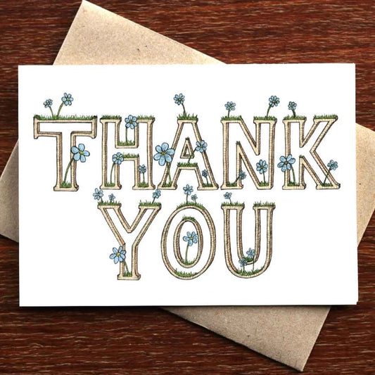 Thank You Daisies Greeting Card