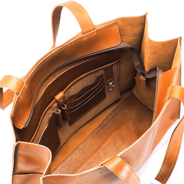 Salamanca Vintage Tan Tote Bag