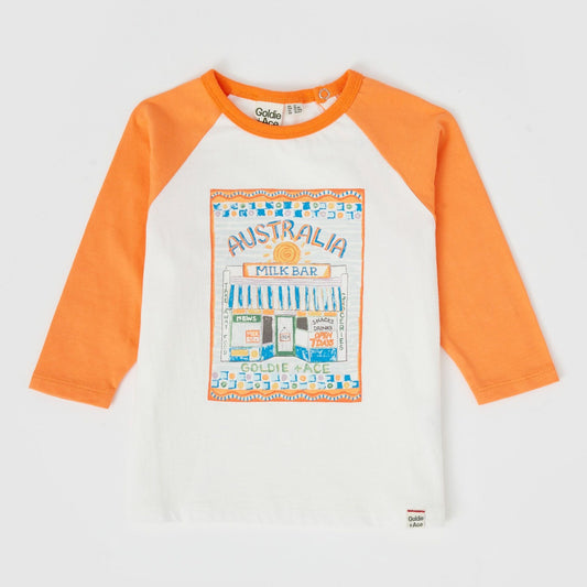 Milkbar Raglan Long Sleeve Top